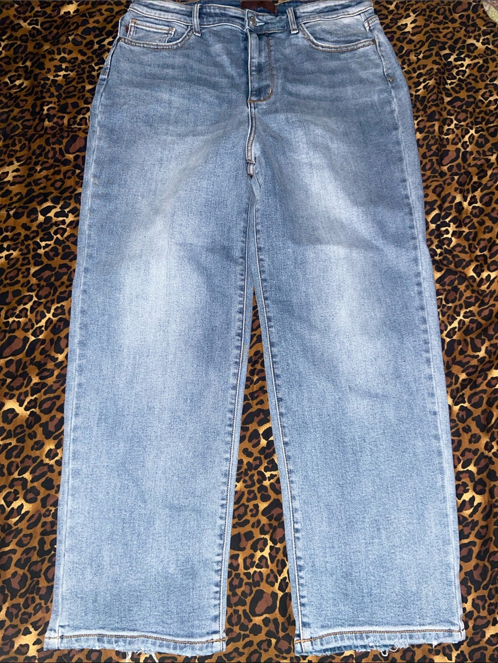 Judy Blue Light Wash Relaxed Straight Jeans